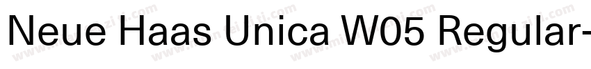 Neue Haas Unica W05 Regular字体转换
